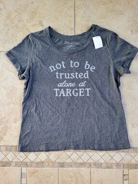 Fifth Sun Heather Gray Graphic Tee with White Print